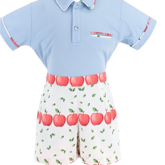 Dondolo Boys Apple Polo Set New with Tags size 2T - Picture 1 of 10